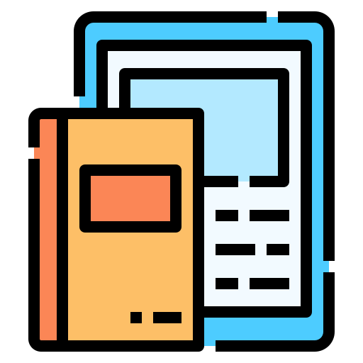 Ebook Linector Lineal Color icon