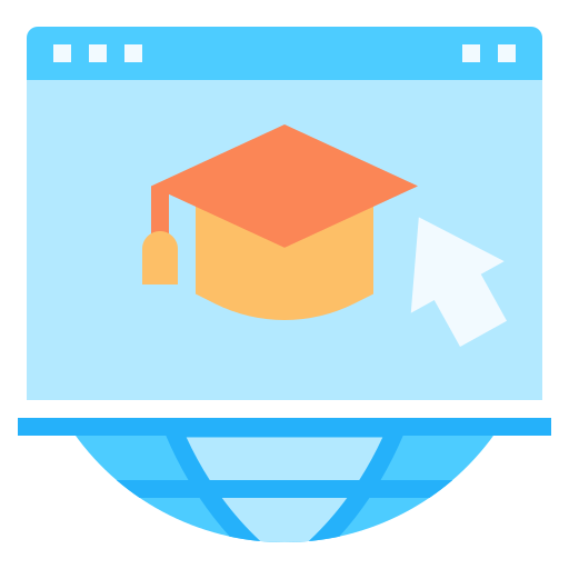 e-learning Linector Flat icon