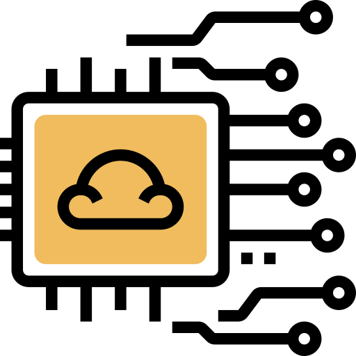 elaborazione cloud Meticulous Yellow shadow icona