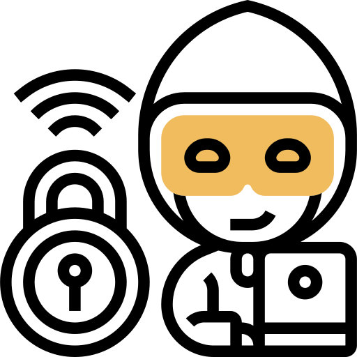 해커 Meticulous Yellow shadow icon