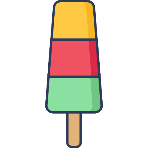 Ice lolly Dinosoft Lineal Color icon