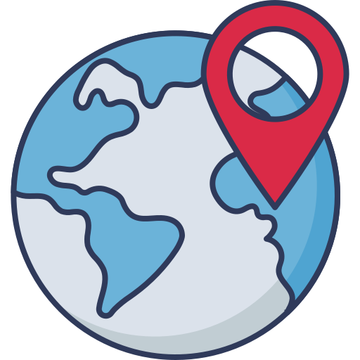 Location pin Dinosoft Lineal Color icon