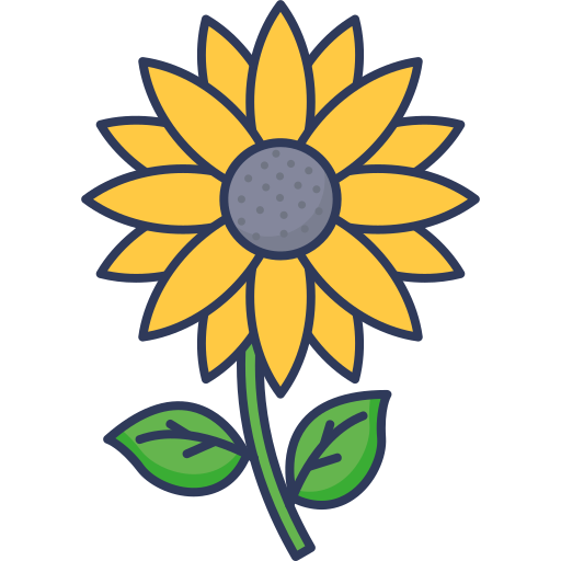 Sunflower Dinosoft Lineal Color icon