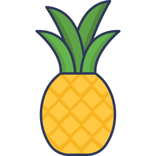 Pineapple Dinosoft Lineal Color icon