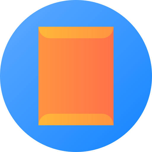 封筒 Flat Circular Gradient icon