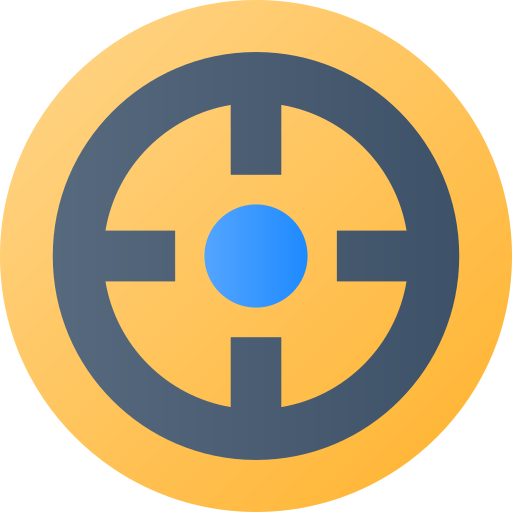 선택 과정 Flat Circular Gradient icon