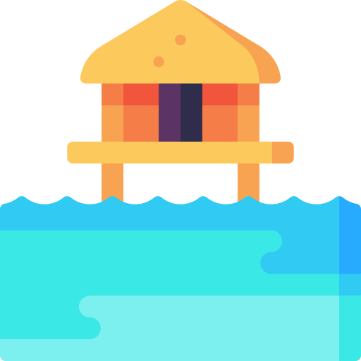chatka na plaży Special Flat ikona