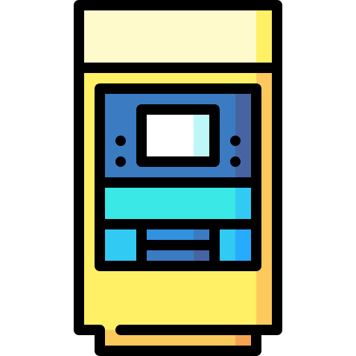 cajero automático Special Lineal color icono