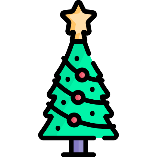 albero di natale Special Lineal color icona