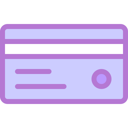 tarjeta de crédito Detailed color Lineal color icono