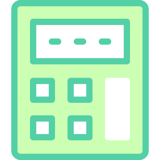 kalkulator Detailed color Lineal color ikona