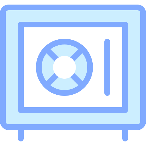 caja fuerte Detailed color Lineal color icono