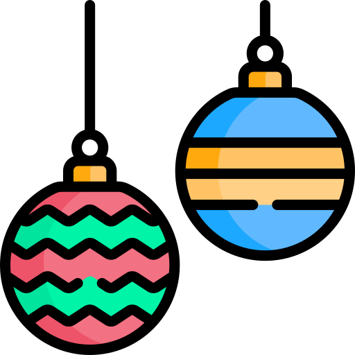 Christmas balls Special Lineal color icon