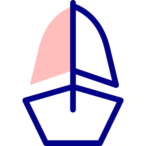 Łódź Detailed Mixed Lineal color ikona