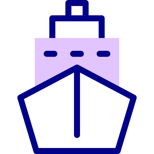 statek Detailed Mixed Lineal color ikona