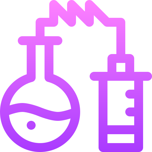Chemical Basic Gradient Lineal color icon