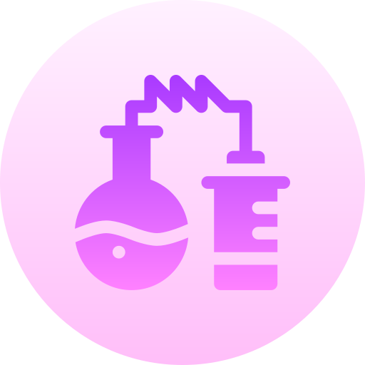 화학 Basic Gradient Circular icon