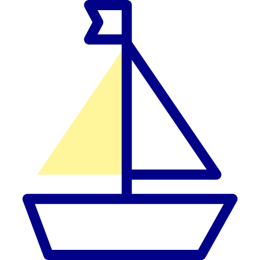 ボート Detailed Mixed Lineal color icon