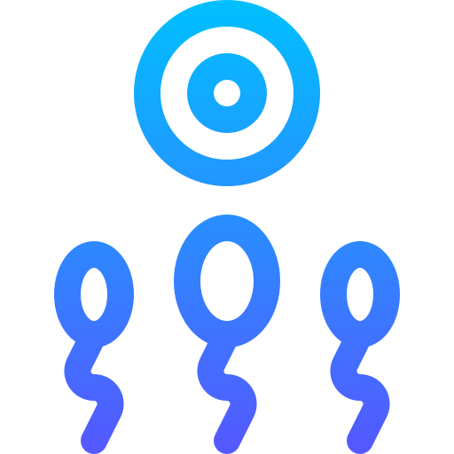精子 Basic Gradient Lineal color icon