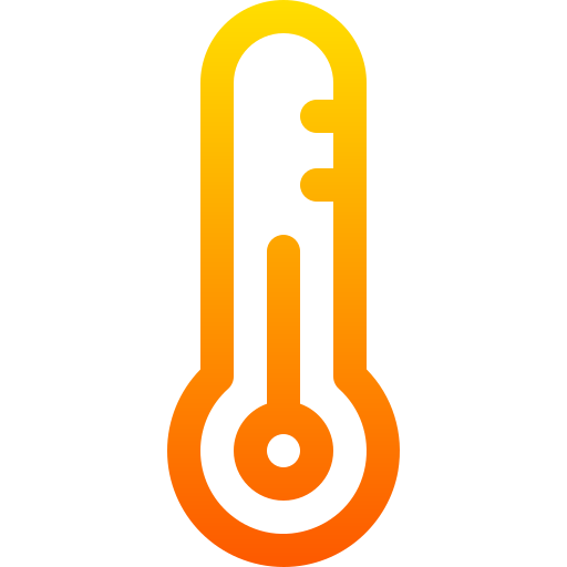 온도계 Basic Gradient Lineal color icon
