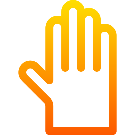 Gloves Basic Gradient Lineal color icon