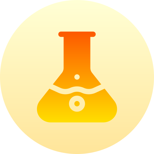 químico Basic Gradient Circular icono