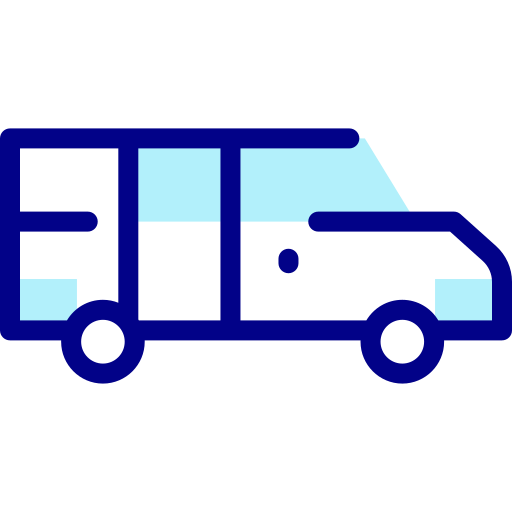 Семейный фургон Detailed Mixed Lineal color иконка