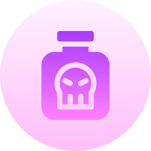 毒 Basic Gradient Circular icon