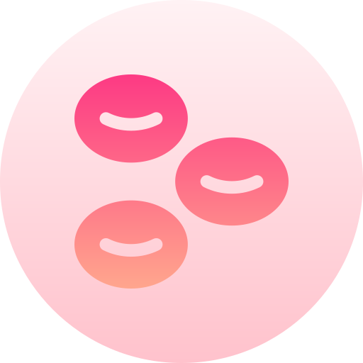 Red blood cells Basic Gradient Circular icon