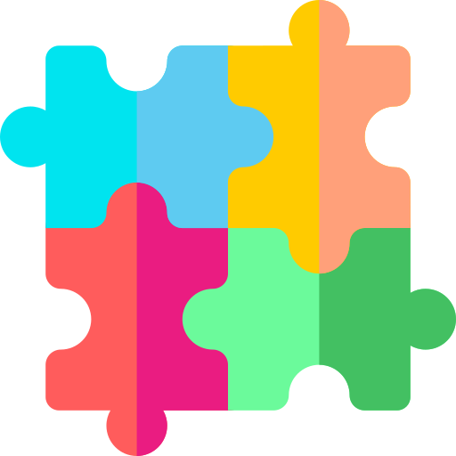 Puzzle Basic Rounded Flat icon