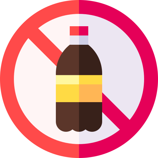 No soft drink Basic Straight Flat icon