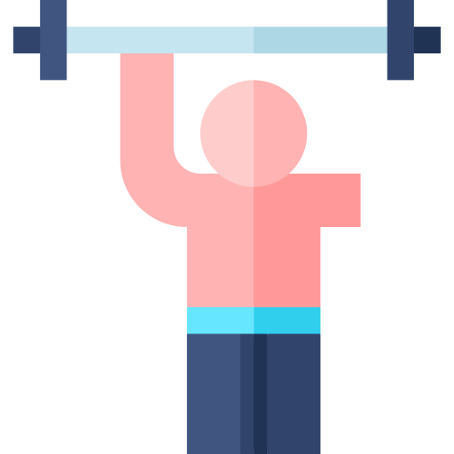 Weightlifting Basic Straight Flat icon