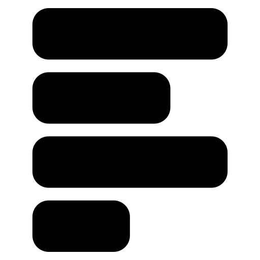 allineare a sinistra Generic Glyph icona