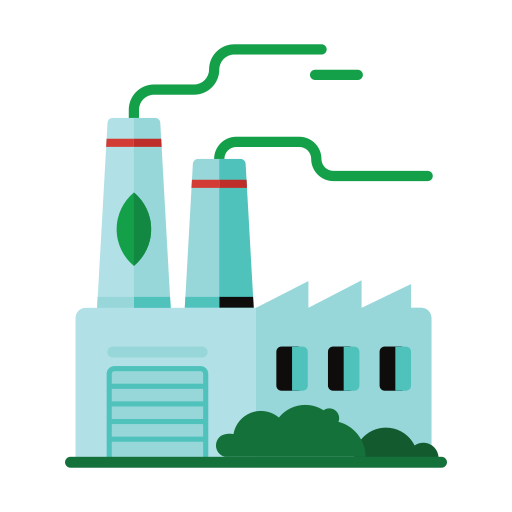 Eco factory Generic Flat icon