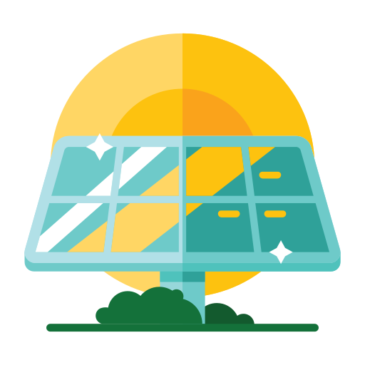zonnepanelen Generic Flat icoon
