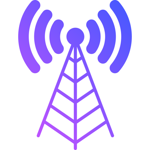 antena radiowa Generic Flat Gradient ikona