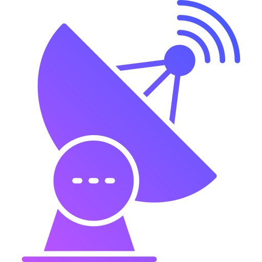 antena satelitarna Generic Flat Gradient ikona