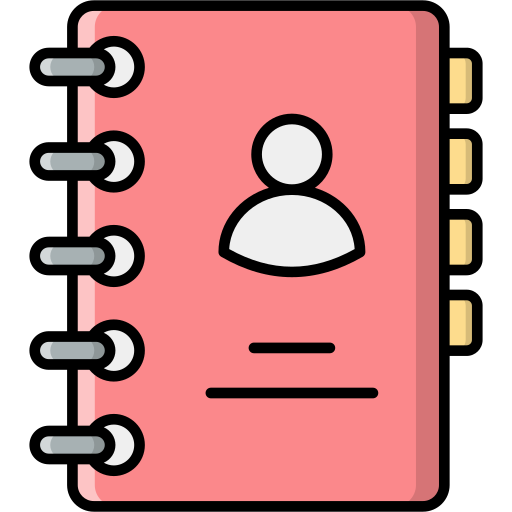 Phonebook Generic Outline Color icon