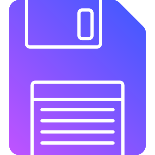 floppy disk Generic Flat Gradient icoon