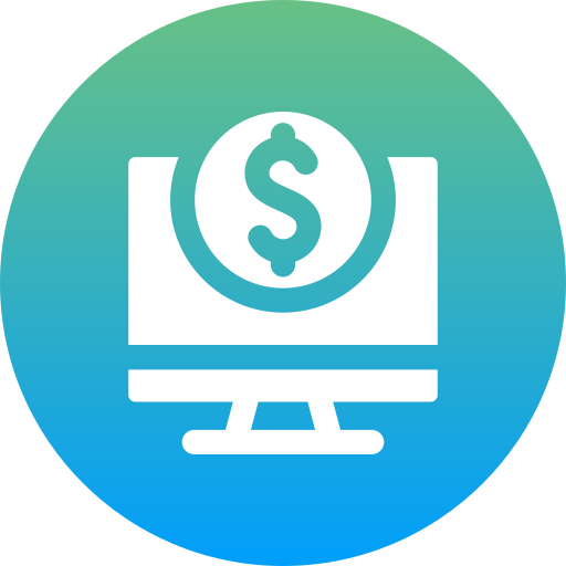 Online money Generic Flat Gradient icon