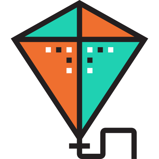 凧 Detailed Straight Lineal color icon