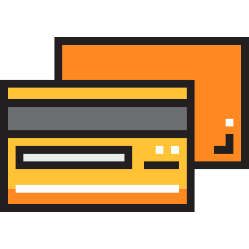 kredietkaart Detailed Straight Lineal color icoon