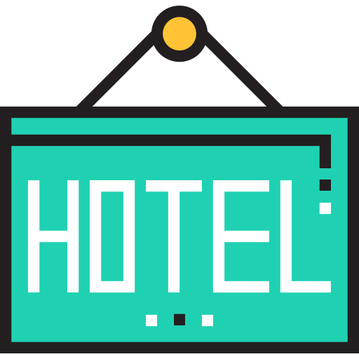 hotel Detailed Straight Lineal color icon