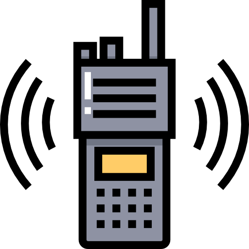Walkie talkie Detailed Straight Lineal color icon