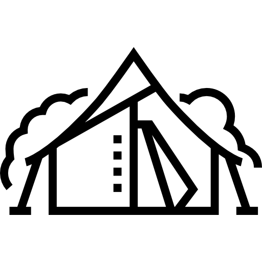 Палатка Detailed Straight Lineal иконка