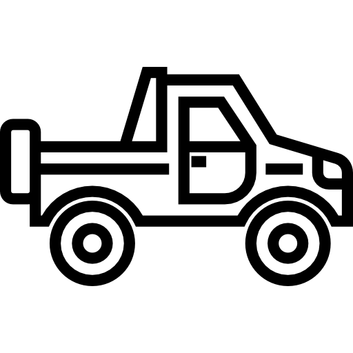 Pickup truck Detailed Straight Lineal icon