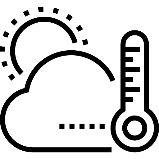 温度 Detailed Straight Lineal icon