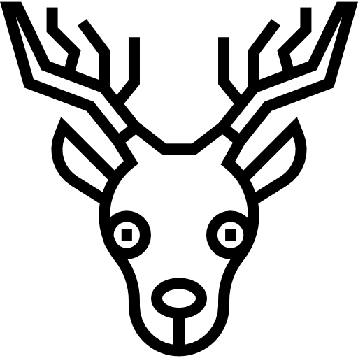 사슴 Detailed Straight Lineal icon