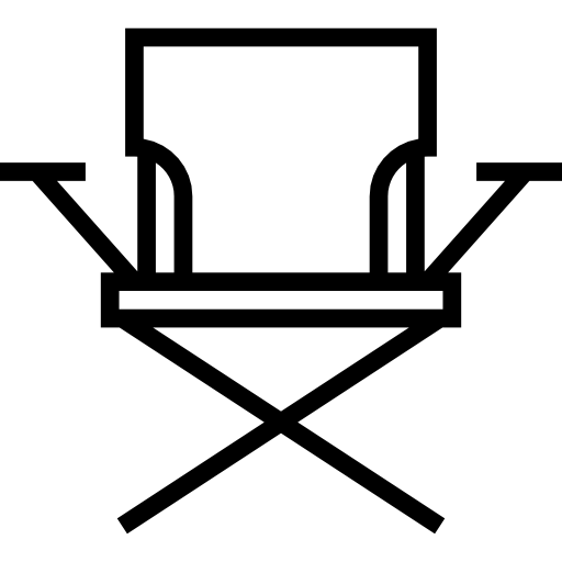 krzesło obozowe Detailed Straight Lineal ikona