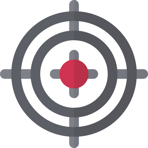 kreisförmiges ziel Basic Rounded Flat icon